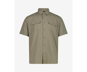 Polo CMP Technical Plaid manches courtes vert canne - 54