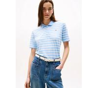 Polo Collection 1985 En Coton Piqué 1985 Reg Pique Polo Ss/Breton Stp Vessel Blue/ Ecru - Xs