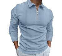 Polo Confortable Chemise Anti Transpiration Haut Durable Lavage sans Deformation pour Rencontres Entre Amis Bureau Sortie Professionnelle Light Blue M (m)