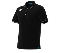 Polo coton Arena Team Solid Noir XL