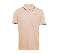 Polo Coton Chiné Liseré Manches Logo Brodé Homme Cerruti
