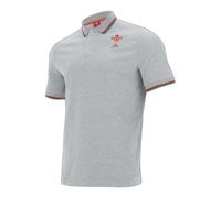 Polo coton piqué Pays de galles rugby 2020/21 Gris S