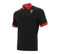Polo coton piqué Pays de galles rugby 2020/21 Noir S