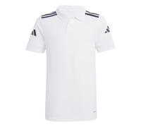 adidas Mixte Enfant Squadra25 Cotton Polo Kids Shirt, White/Black, 11-12 Years