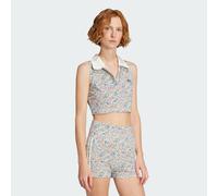 Polo court sans manches adidas Originals x Liberty London Off White / Semi Lucid Red M