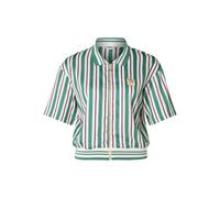 Polo crop satin full-zip femme Fila Lassance Striped Blanc M