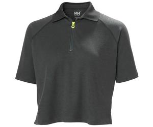 Polo crop zippÃ© femme Helly Hansen Inshore Gris S