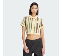 ADIDAS ORIGINALS T-shirt 'Glow' noisette / jaune pastel / gris / vert pastel, Taille 4XS