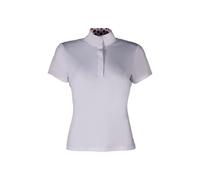 Polo de concours femme HKM Hunter Kurzarm Blanc 2XL