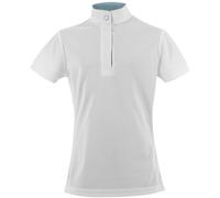 Polo de concours fille Equithème Betty Blanc 12 ans