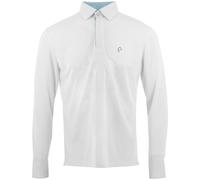 Polo de concours manches longues Equithème Dany Blanc L