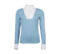 Polo de concours manches longues femme HKM Virginia Bleu M