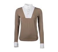 Polo de concours manches longues femme HKM Virginia Marron S
