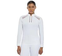 Polo de concours manches longues femme LeMieux Camille Blanc 34