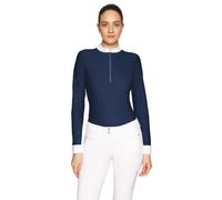Polo de concours manches longues femme Samshield Lou Bleu M