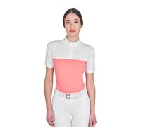 Polo de concours tissu technique et mesh femme Equestro Rose S