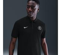 Polo de foot Nike Dri-FIT Chelsea FC The Nike Polo 3e tenue pour homme Noir/Noir/Field Silver L