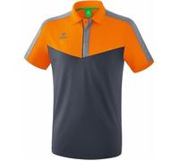 Erima Squad Sport Polo Homme, New Orange/Slate Grey/Monument Grey, FR : M (Taille Fabricant : M)
