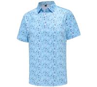 Polo de golf à manches courtes pour homme - Technologie Dry Fit avec évacuation de l'humidité - Polos de golf drôles pour homme, Couleur 6., Taille L