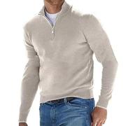 Polo De Golf à Manches Longues Homme - Poloshirt Contrasté Couleur Unie à Revers - T-shirt DéContracté Classique Pour Rugby et Sports - Haut Basic