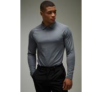 Polo de golf à manches longues - MAN Active homme - gris - S, gris