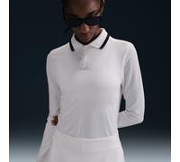 Polo de golf à manches longues protection UV Dri-FIT Nike Tour pour femme Blanc/Noir/Noir XL (FR 50-52)