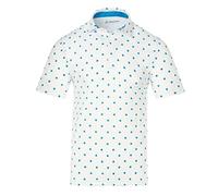 Polo de Golf Royal et génial Blanc et Bleu pour Hommes, Hauts de Golf pour Hommes, Chemises de Golf, Chemises de Golf masculines, Hommes de Golf pour Hommes