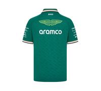 Polo De L'équipe Aston Martin Officiel Formule 1 Homme Vert