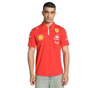 Polo de l'équipe Professionnelle Scuderia Ferrari 2024 pour Homme - Rouge - XS