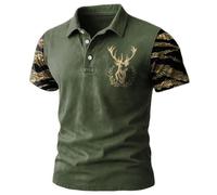 Polo de Noël tendance pour homme - Design classique - Coupe ample - Grande taille - Respirant - Confortable