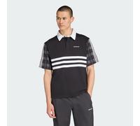 adidas Polo Tartan Regular Rugby Polo in Noir EU M