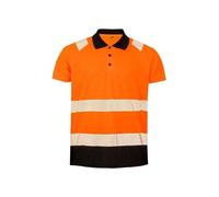 Polo de sécurité recyclé Result - orange/black - S/M L/XL