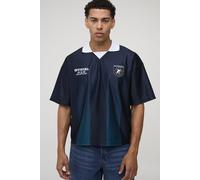 Polo de sport oversize rayé homme - bleu - M, bleu