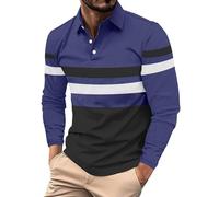 Polo de travail à manches longues pour homme et adulte en coton coupe ajustée col grand-père T-shirt de sport vêtement de travail respirant coupe musclée décontractée extensible avec poche boutonnée