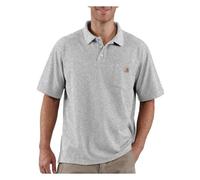 Polo de travail avec poche pour hommes Carhartt K570 - Coupe originale, L, gris, 1