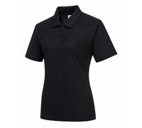 Portwest Polo Femme Naples, Couleur: Noir, Taille: XXL, B209BKRXXL