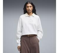 Polo décontracté en polaire à manches longues PUMA Class Femme, Vêtements, Blanc, L L