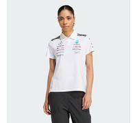 Adidas Femme Mercedes - AMG Petronas Formula One Team Team Polo White Women, White Melange/Black, L
