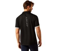 Polo d'équitation 1/4 zip Ariat Bandera Noir M