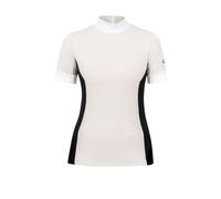 Polo d'équitation de concours femme Cavalliera Elegant Stripe Blanc 2XL