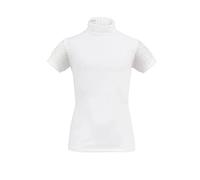 Polo d'équitation de concours fille Cavalliera Luxe Blanc 8/9 ans