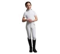 Polo d'équitation de concours fille Premier Equine Maria Blanc 7/8 ans