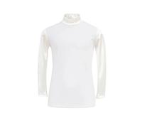 Polo d'équitation de concours manches longues femme Cavalliera Gilded Blanc XL