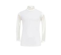 Polo d'équitation de concours manches longues fille Cavalliera Gilded Blanc 6/7 ans
