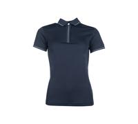 Polo d'équitation femme HKM Catherine Bleu S