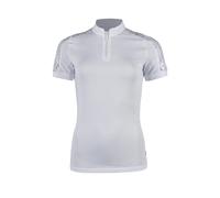 Polo d'équitation femme HKM Nelly Blanc M