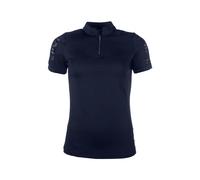 Polo d'équitation femme HKM Nelly Bleu XL