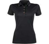 Polo d'équitation femme HKM Rosegold Glamour Noir 2XS