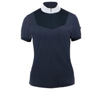 Polo d'équitation femme Horze Taylor Bleu 40