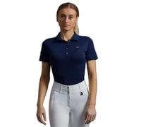 Polo d'équitation femme Premier Equine logo PE Bleu 42